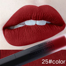 Load image into Gallery viewer, 24 Color Liquid Lipstick Matte Makeup Waterproof Red Lip Long Lasting Gloss Mate Black Lip Stick Matte Liquid Lipsticks